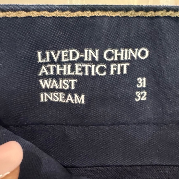 Banana Republic Athletic Fit Lived In Chino 31x32 Navy $85 - Picture 5 of 6